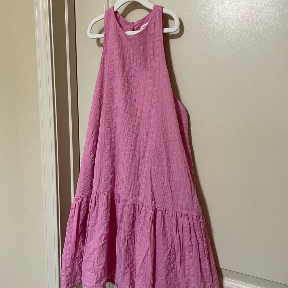 Urban Outfitters Pink Ruffled Tiered Dress